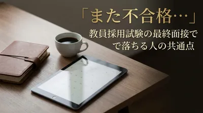 「また不合格…」教員採用試験の最終面接で落ちる人の共通点