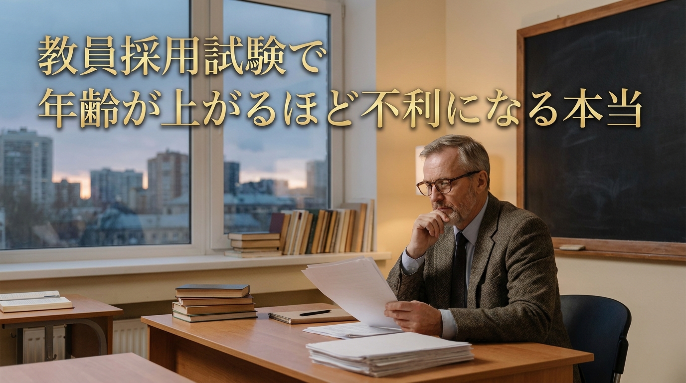 教員採用試験で年齢が上がるほど不利になる本当の理由【社会人受験】