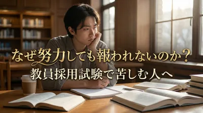 なぜ努力しても報われないのか？教員採用試験で苦しむ人へ