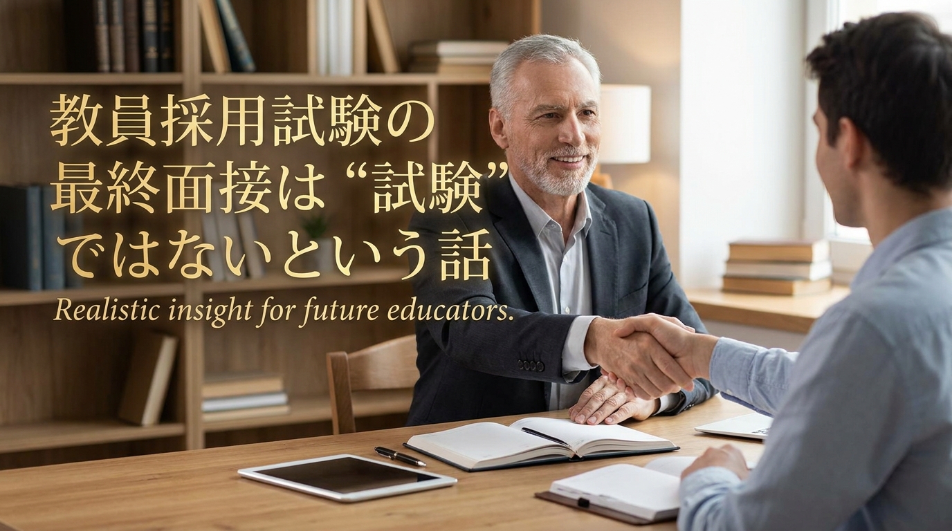 教員採用試験の最終面接は"試験"ではないという話