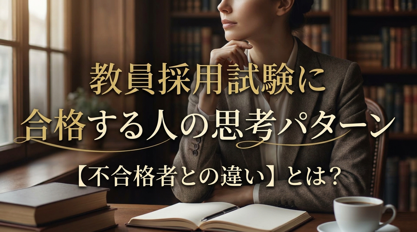 教員採用試験に合格する人の思考パターン【不合格者との違い】とは?