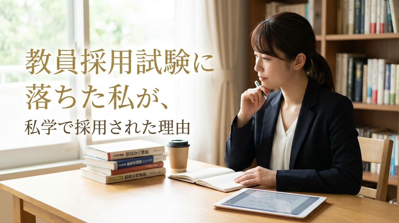 教員採用試験に落ちた私が、私学で採用された理由
