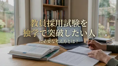 教員採用試験を独学で突破したい人に必要な考え方とは？