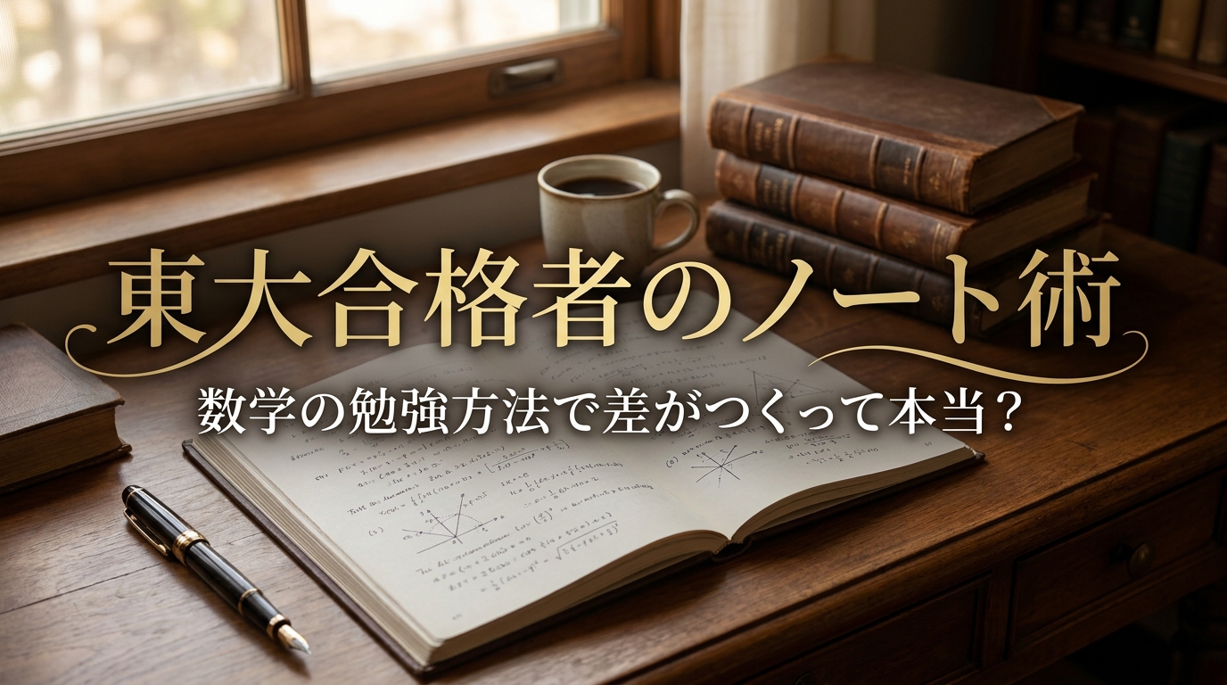 東大合格者のノート術｜数学の勉強方法で差がつくって本当？