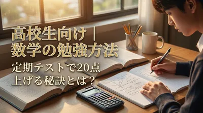 高校生向け｜数学の勉強方法：定期テストで20点上げる秘訣とは？