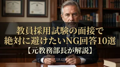 教員採用試験の面接で絶対に避けたいNG回答10選【元教務部長が解説】