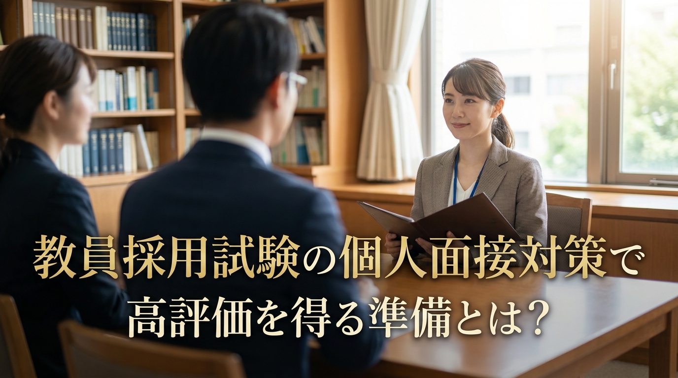 教員採用試験の個人面接対策で高評価を得る準備とは?