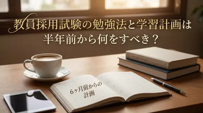 教員採用試験に合格する人が試験半年前から実践している学習計画とは？