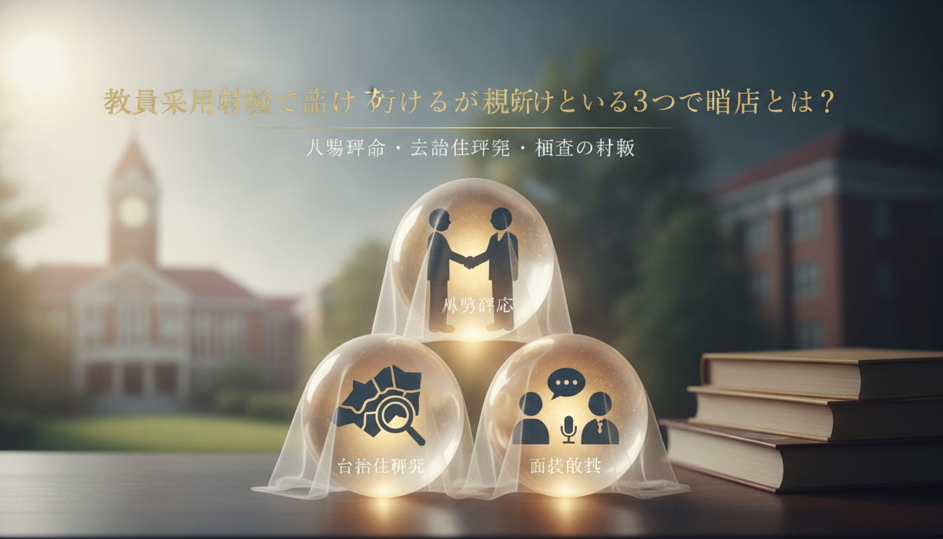 教員採用試験で落ち続ける人の盲点は「人物評価」「自治体研究」「面接の本質」の3つ
