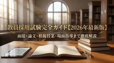 教員採用試験完全ガイド【2026年最新版】面接・論文・模擬授業・場面指導まで徹底解説