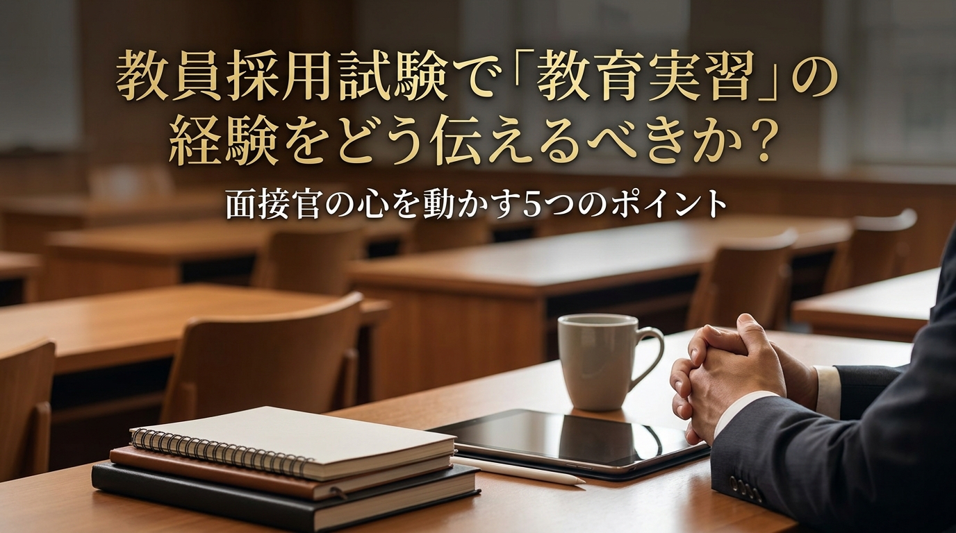 教員採用試験で「教育実習」の経験をどう伝えるべきか?面接官の心を動かす5つのポイント