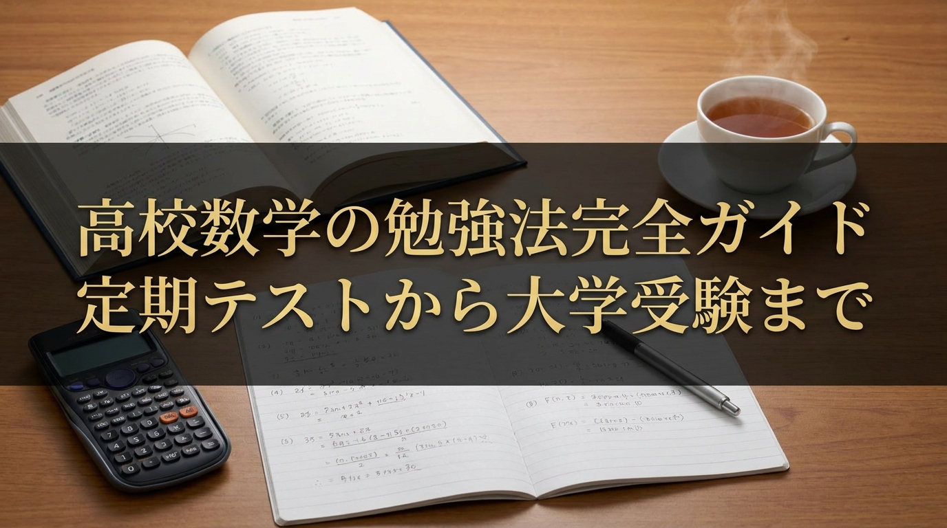 高校数学の勉強法完全ガイド|定期テストから大学受験まで