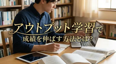 アウトプット学習で成績を伸ばす方法｜インプットだけでは伸びない理由とは？