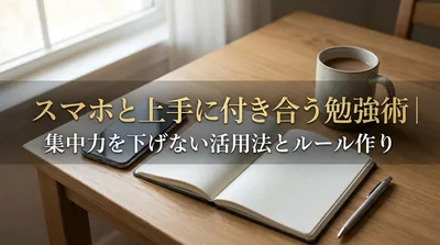 スマホと上手に付き合う勉強術｜集中力を下げない活用法とルール作り