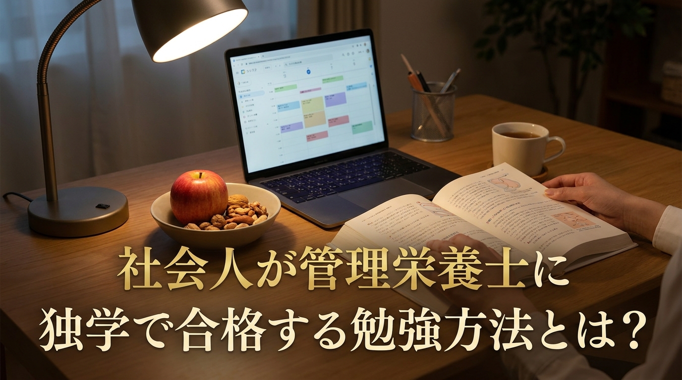 社会人が管理栄養士に独学で合格する勉強方法とは?