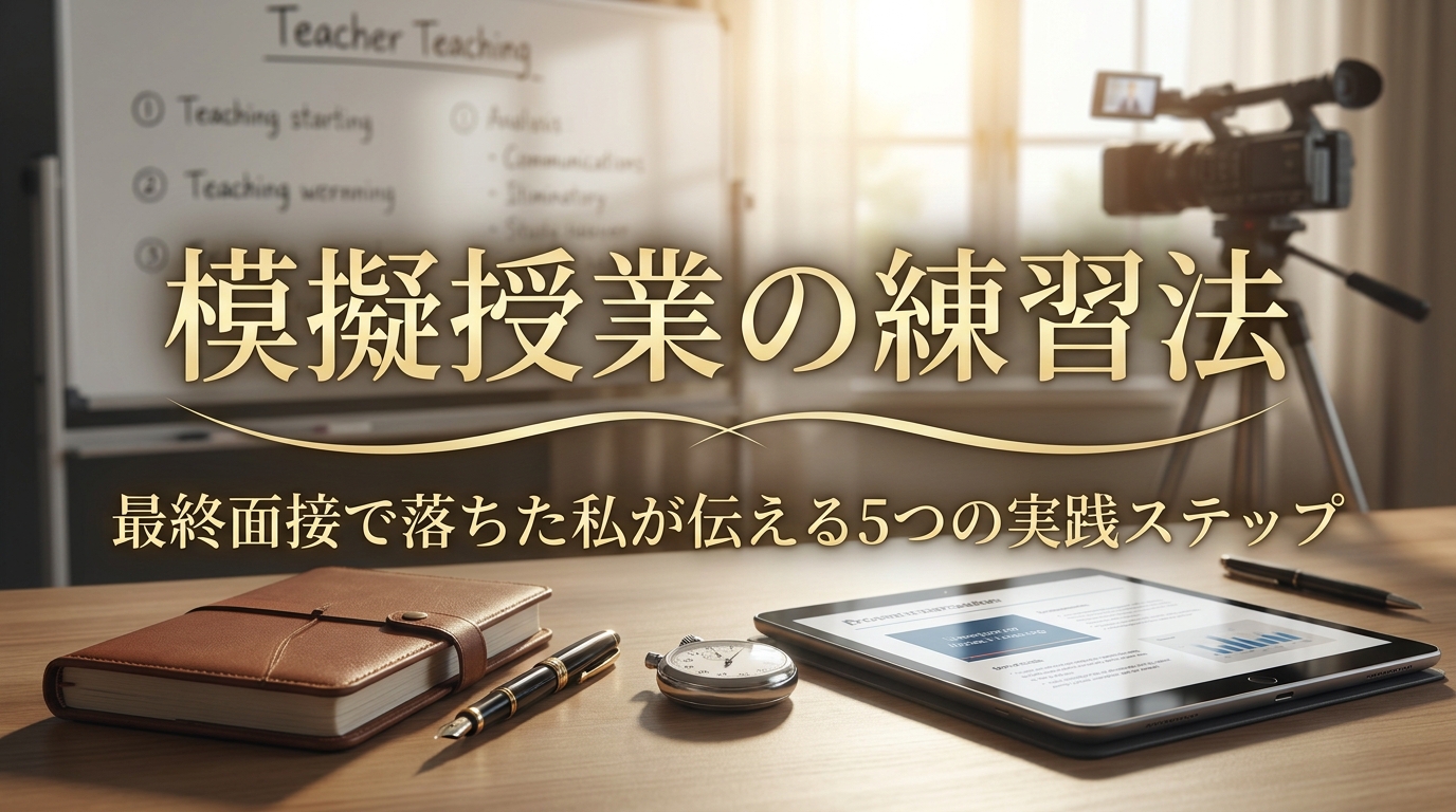 模擬授業の練習法|最終面接で落ちた私が伝える5つの実践ステップ