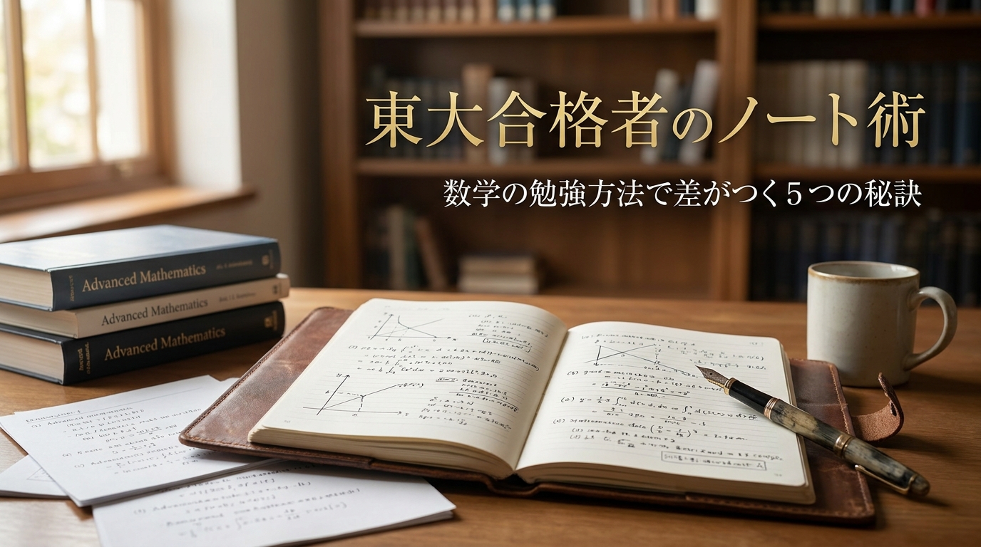 東大合格者のノート術|数学の勉強方法で差がつく5つの秘訣