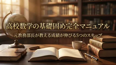 高校数学の基礎固め完全マニュアル｜元教務部長が教える成績が伸びる5つのステップ
